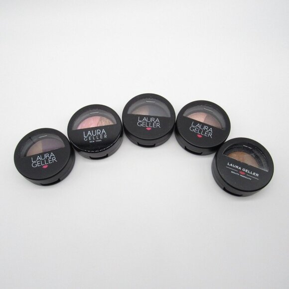Laura Geller Set of 4 Eye Shadow Eyeshadow Duos & Brow Tones Taupe NEW - Picture 3 of 3
